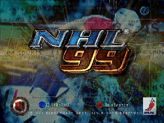 NHL 99 (Europe) (En,De,Sv,Fi) Title Screen